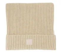Unisex C40426-633 Ribbed Cotton Beanie Beige