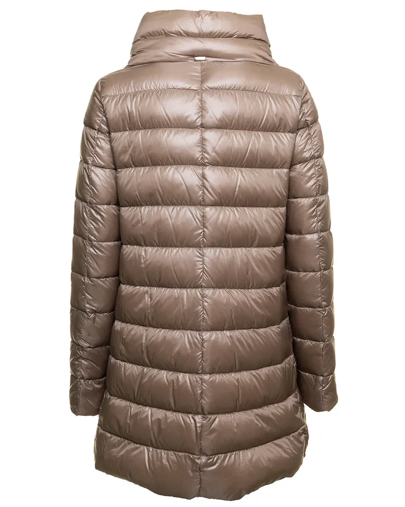 Herno Women's Down Jacket Amelia Beige Polyamide Puffer Beige
