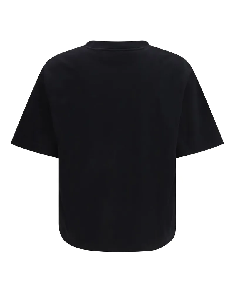 OFF-WHITE Men's Big Bookish Skate T-Shirt Black-White Cotton T-Shirts And Polos Black