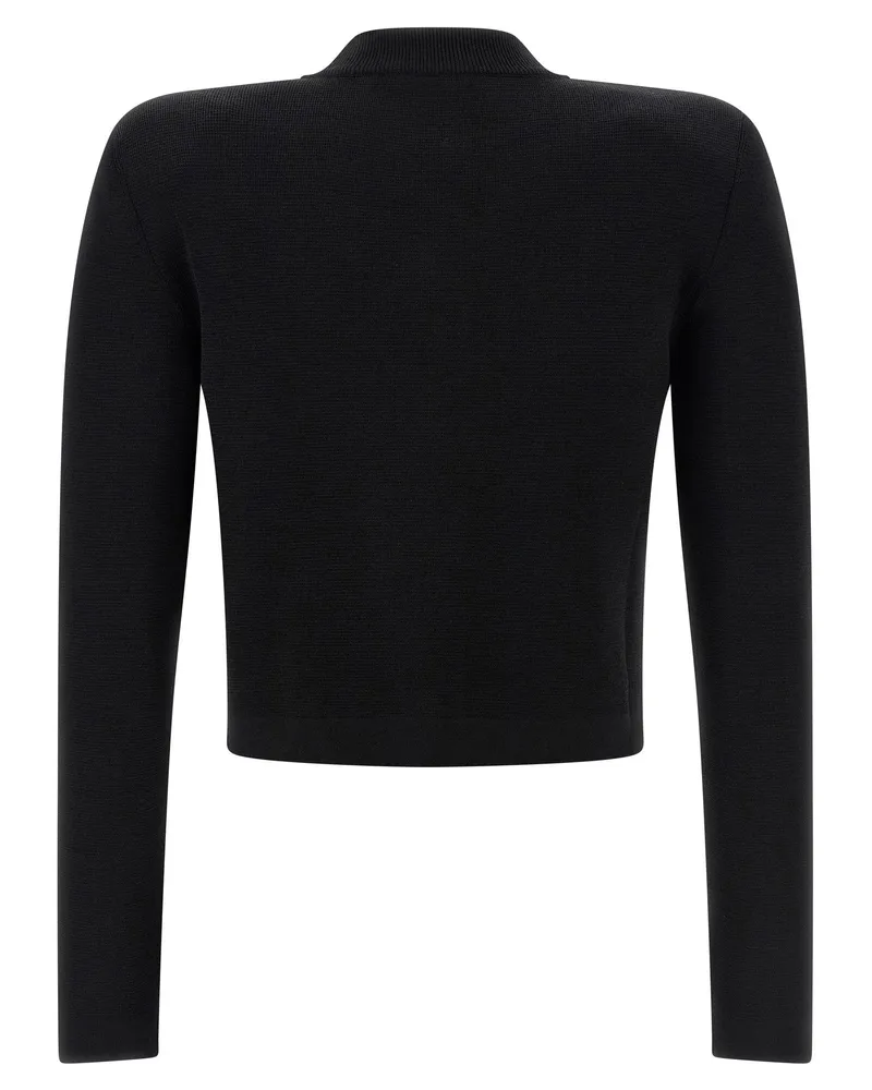 Balmain Testa di Leone Button Cardigan — Black Black