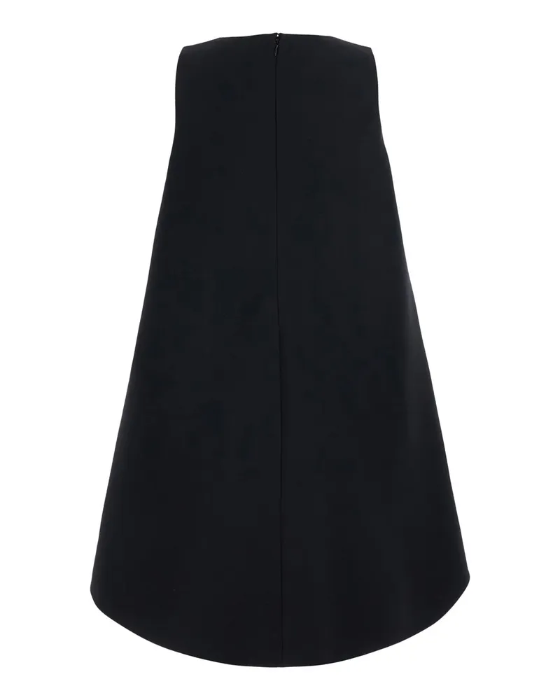 Balenciaga Wool and Silk Blend Flared Dress — Black Black