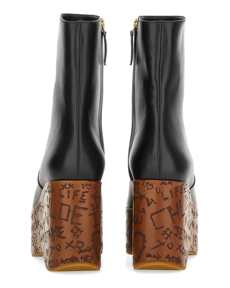 Chloé Maxime Ankle Boot — Black Black