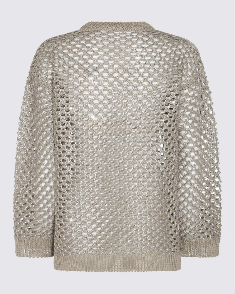 Valentino Garavani Women Sweaters Ecru-Silver _li Pa Ecru/silver Beige