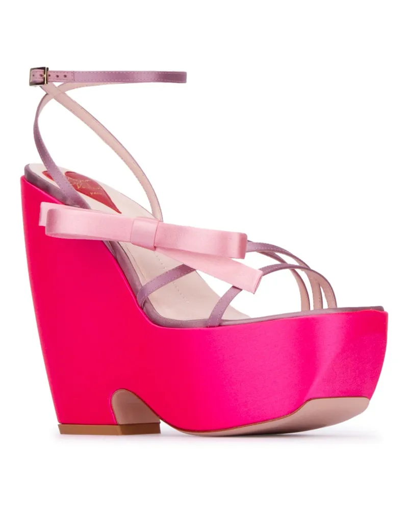 Roger Vivier Rvw70335450rs0 1u25 Cotton - Sole: Calf Scarpe Con Tacco / High Heel Shoes Pink