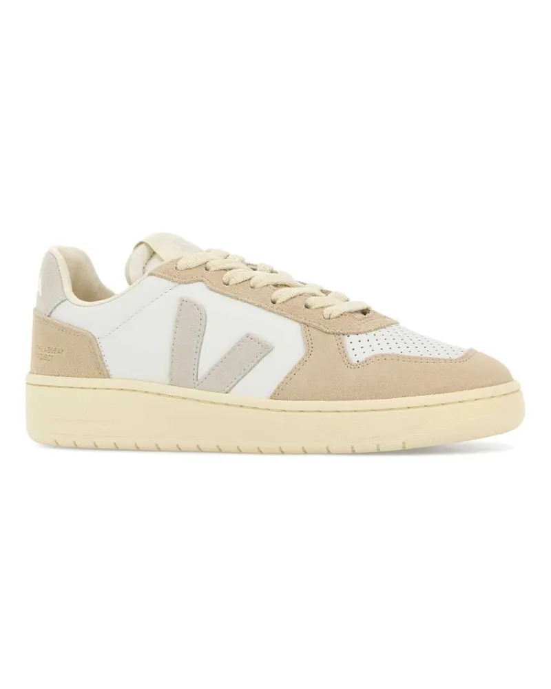 VEJA Women's Two-Tone Leather And Suede V-82 Sneakers Whitenaturalalmond White