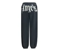 Logo-Print Cotton Sweatpants — Black