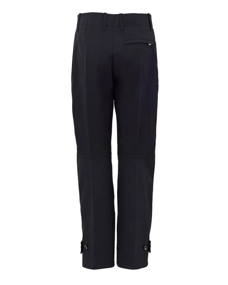 Bottega Veneta Women's Navy Blue Cotton Casual Pants Navy