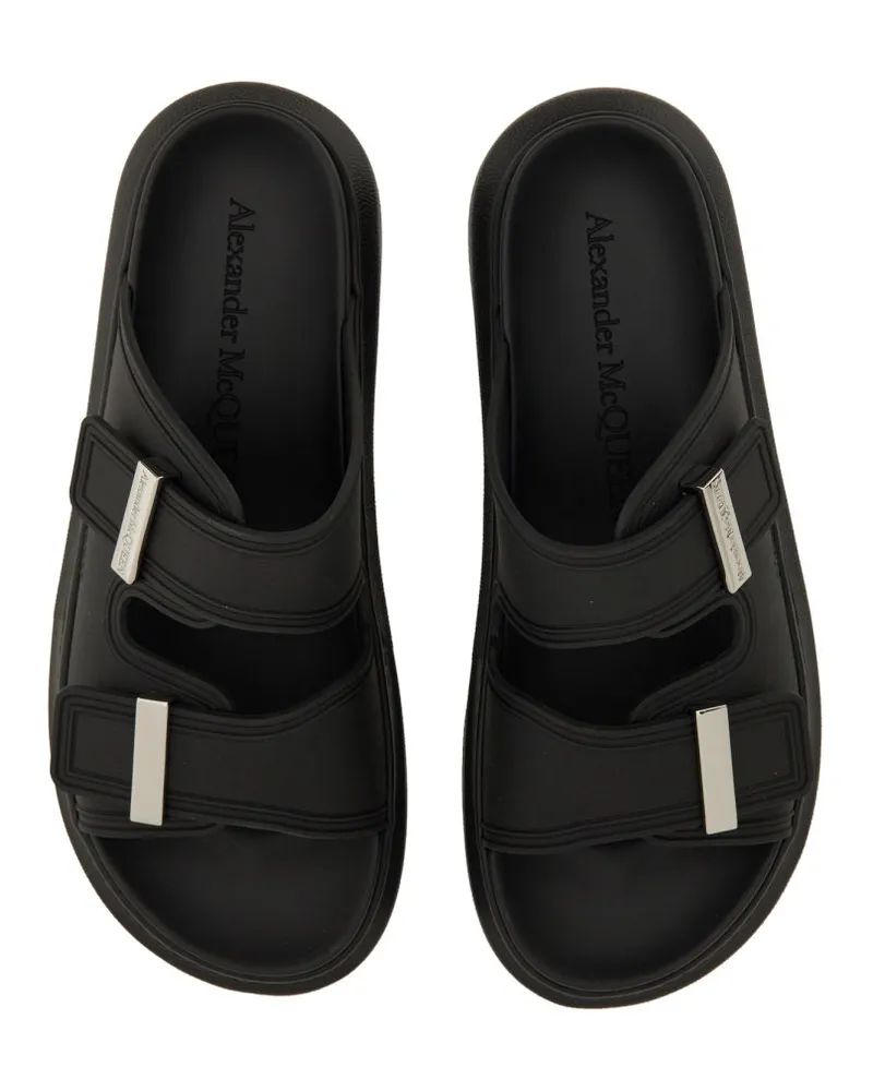 Alexander McQueen Oversized Hybrid Sandal — Black 