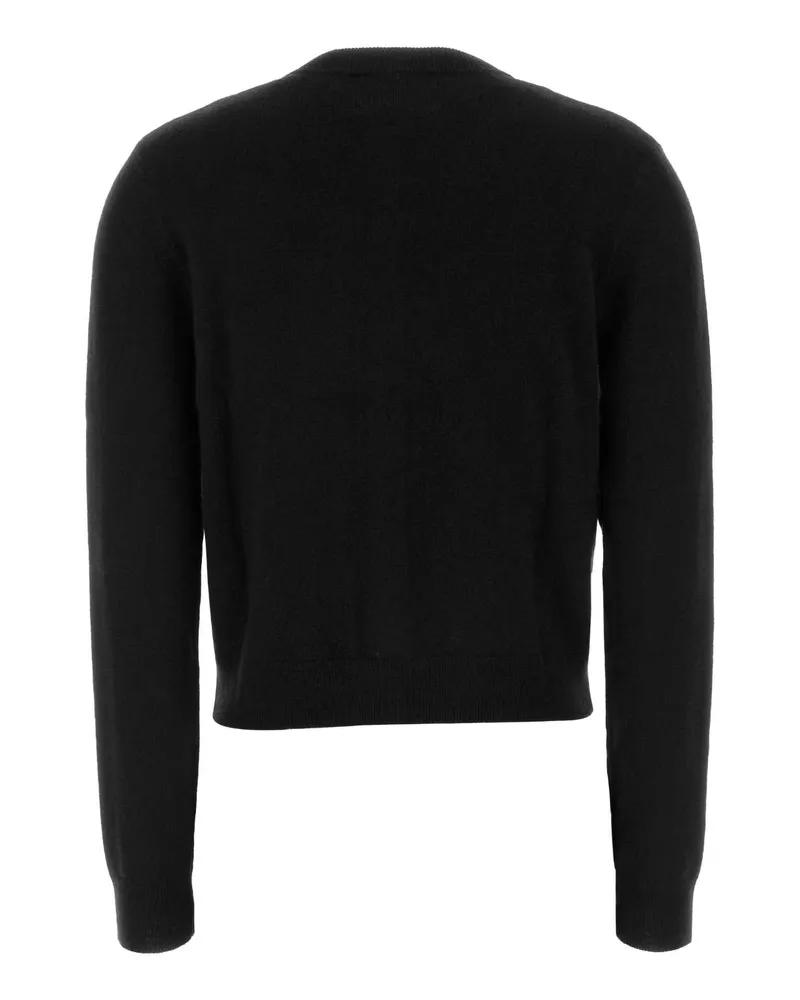 Lisa Yang Women's Black Cashmere Wilona Cardigan Exterior: Maglieria Sweater Black