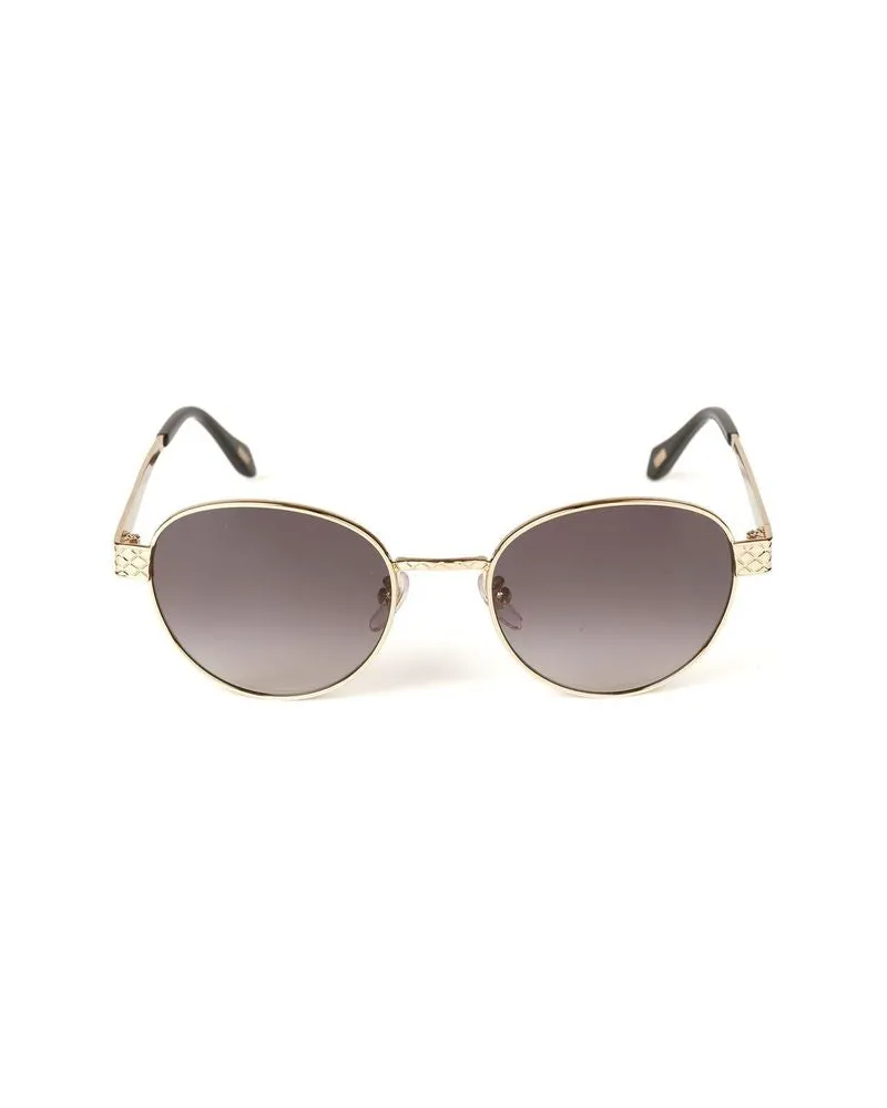 Just Cavalli Unisex Sunglasses Polished Rose Gold Metal Eyewear Rose