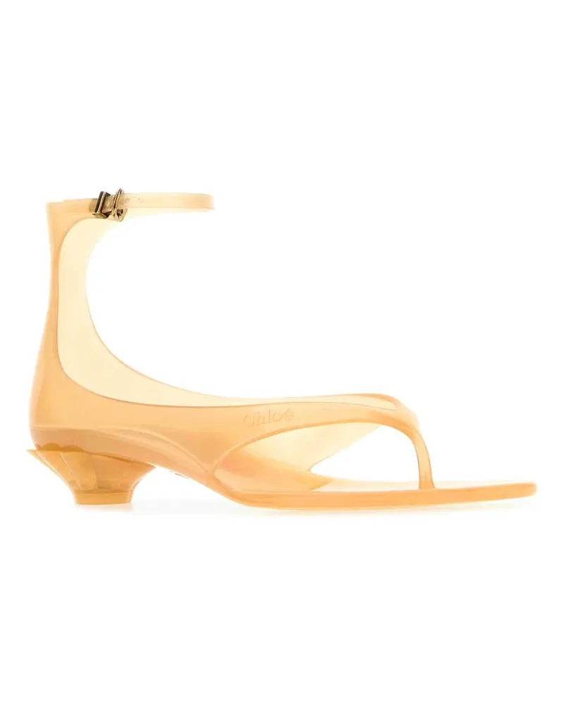 Chloé Women's Yellow Tpu Chloã© Jelly Thong Sandals Lightbrown Sandali Yellow