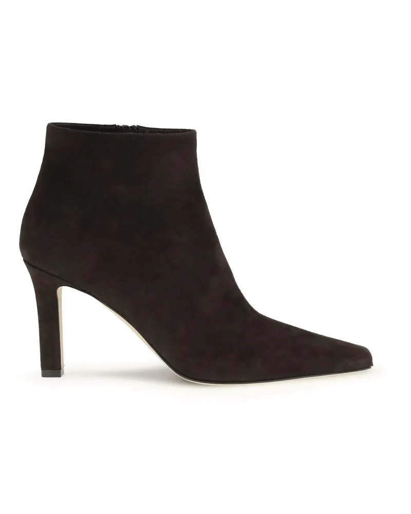 The Row Women's Ankle Boots Nappa Leather Lacquer Brown Brown
