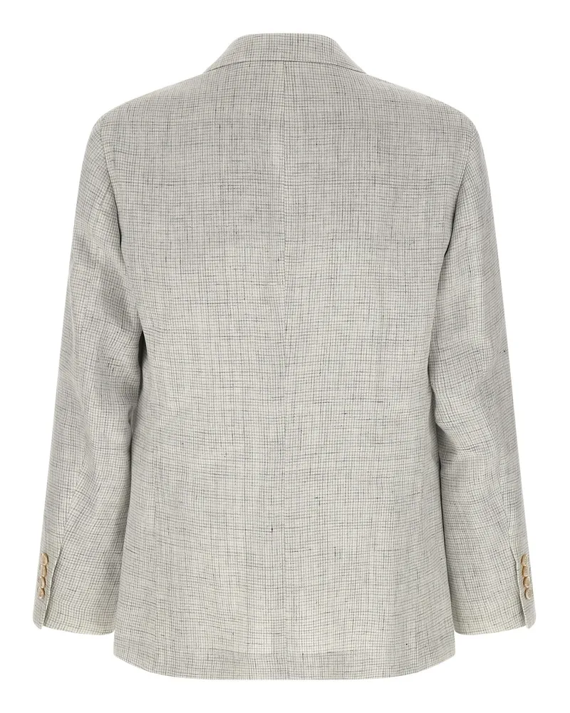 Brunello Cucinelli Men's Beige Linen Blazer Clothing Beige