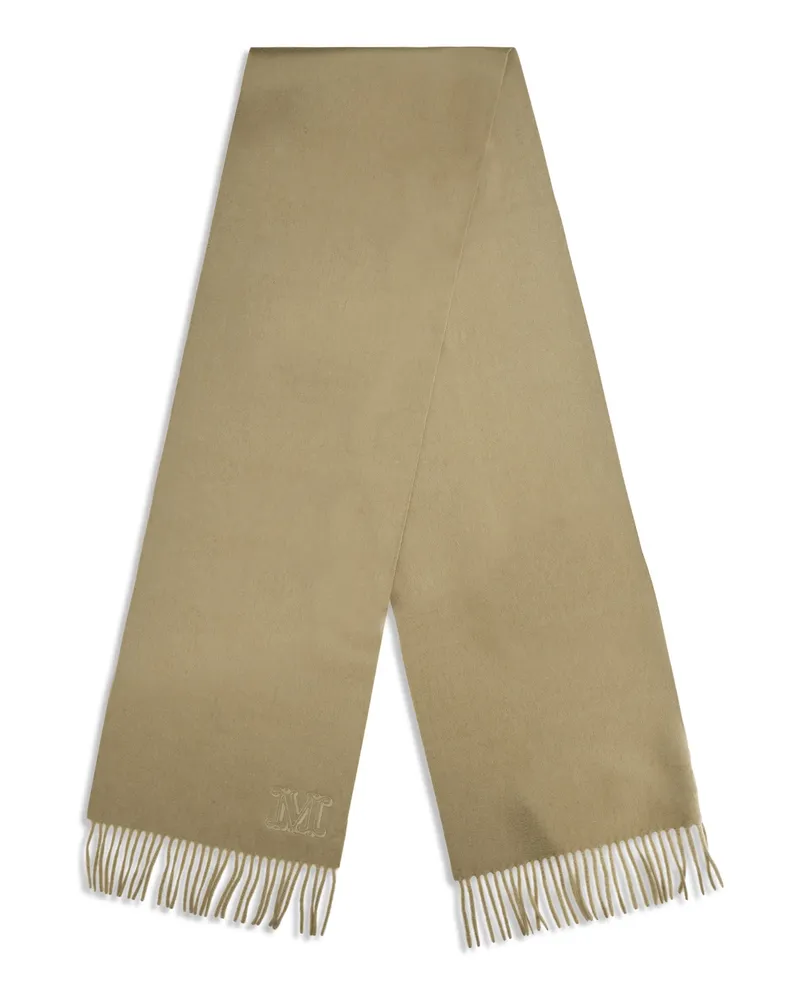 Max Mara Women's Dalia Cashmere Scarf Khaki Chiaro Kashmir-Capra Hircus Kashmir/capra Scarfs Beige