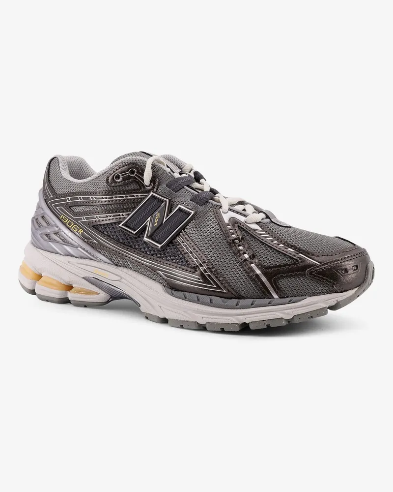 New Balance Men's Mesh Sneakers With Logo On The Side Grey Nylon-Rubber Trainers Nylon/rubber Gray