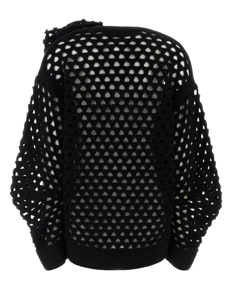 Blumarine Rete Cardigan — Black Black