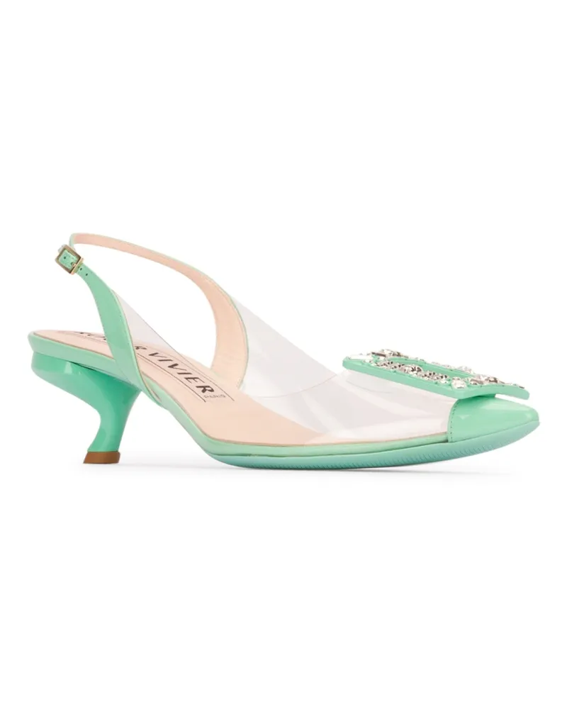 Roger Vivier 1j67 Leather - Sole: Calf Sandali / Sandal Green