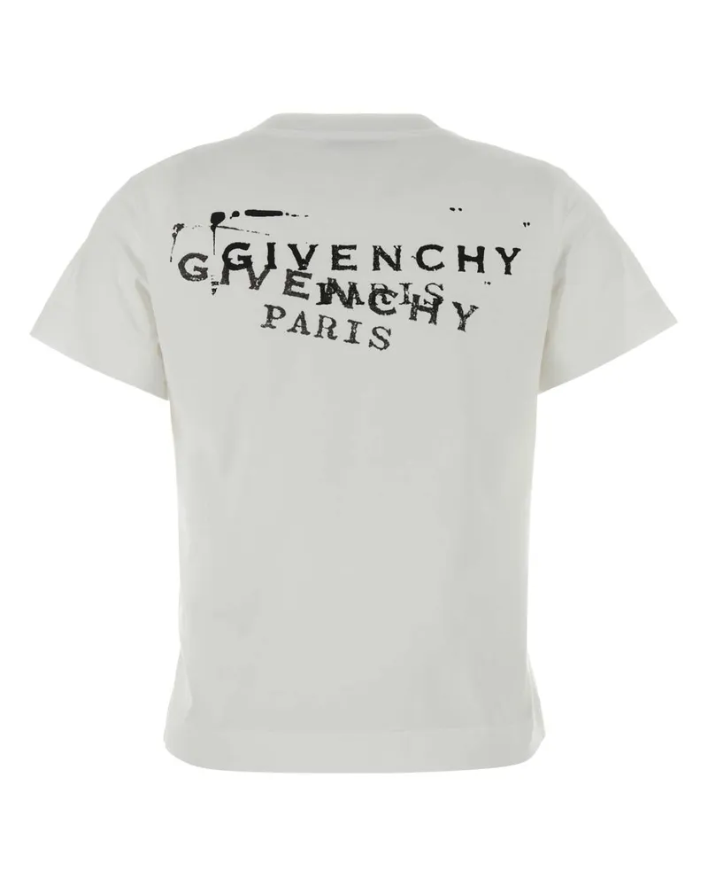 Givenchy Women's White Cotton T-Shirt Exterior: Coton White