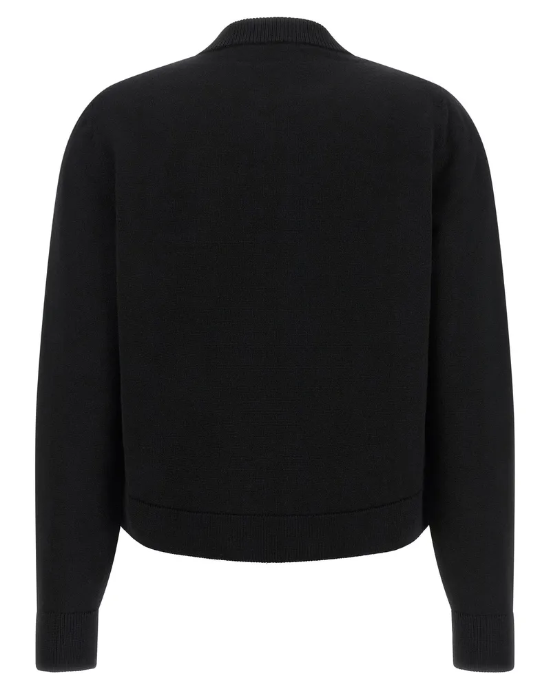 Moncler Quilted Hybrid Virgin Wool Down Jacket — Black Black