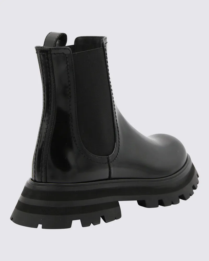 Alexander McQueen Women's Boots Black-Black _cover Le - Sole Black/black Black