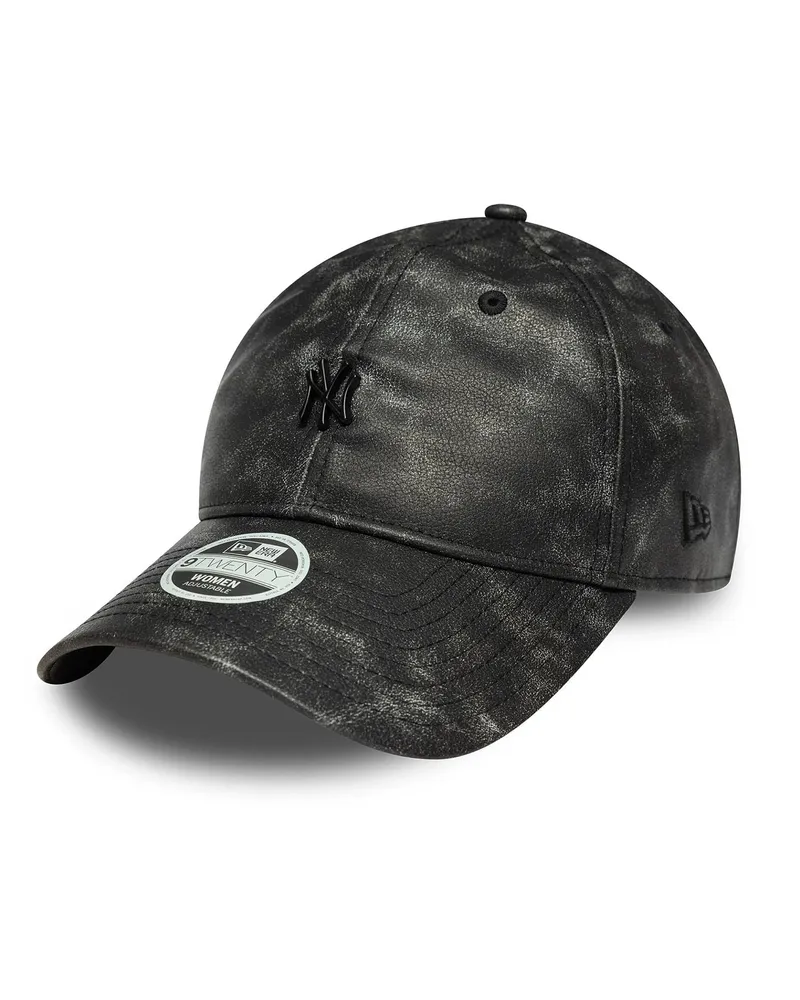 New Era Women's Cap 9twenty Eco-Leather Black Hat Black