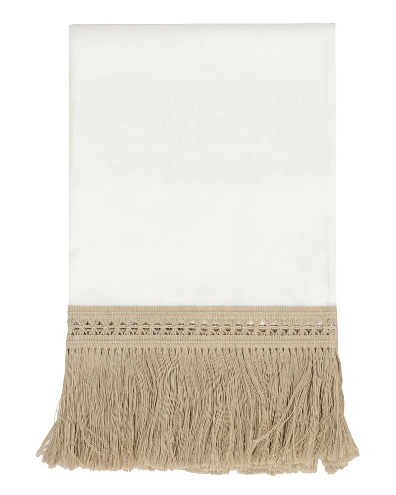 Max Mara Women's Linen Stole Ivory Scarf Scarfs Ivory