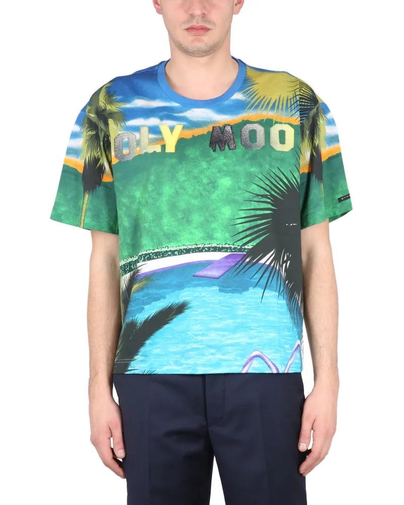 Etro California Print T-Shirt — Multicolor Multicolor