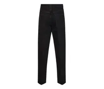 Regenerative Cotton Straight-Leg Jeans — Black