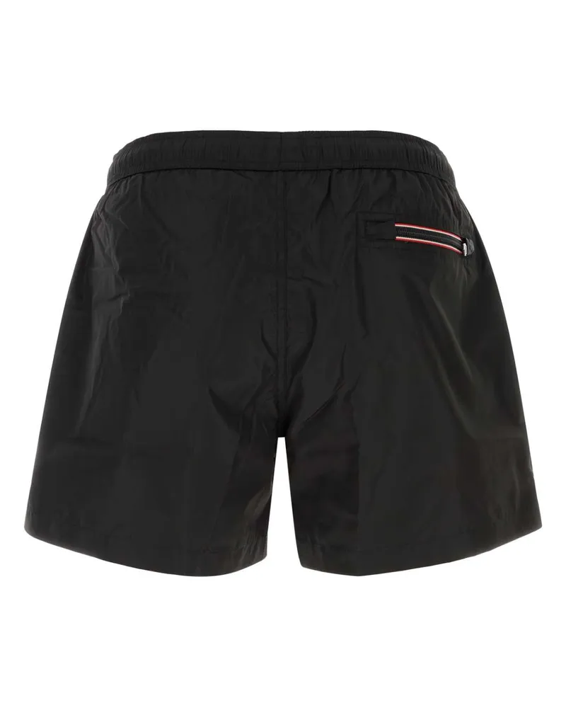Moncler Men Black Nylon Swimming Shorts 999 Costumi Da Bagno Sea Clothing Black