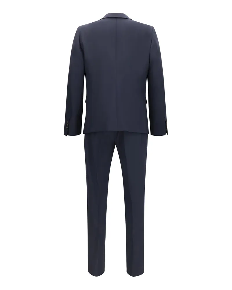 Dsquared2 Single-Breasted Wool-Blend Pant Suit — Navy Navy