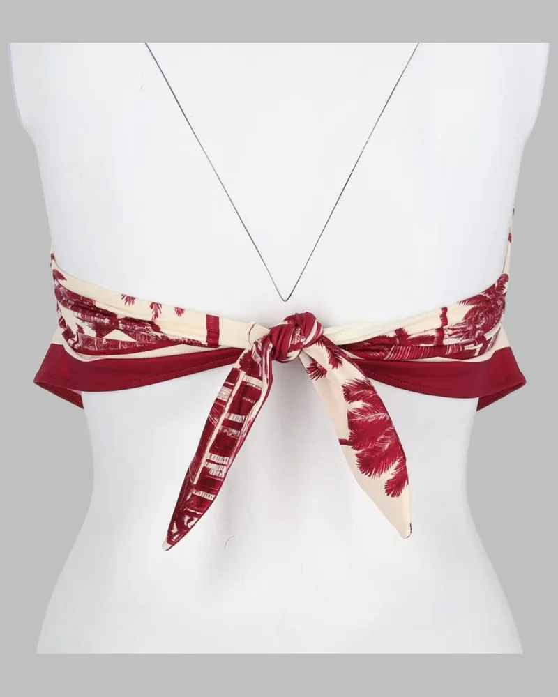 MC2 Saint Barth Rio Bikini Top — Red Red