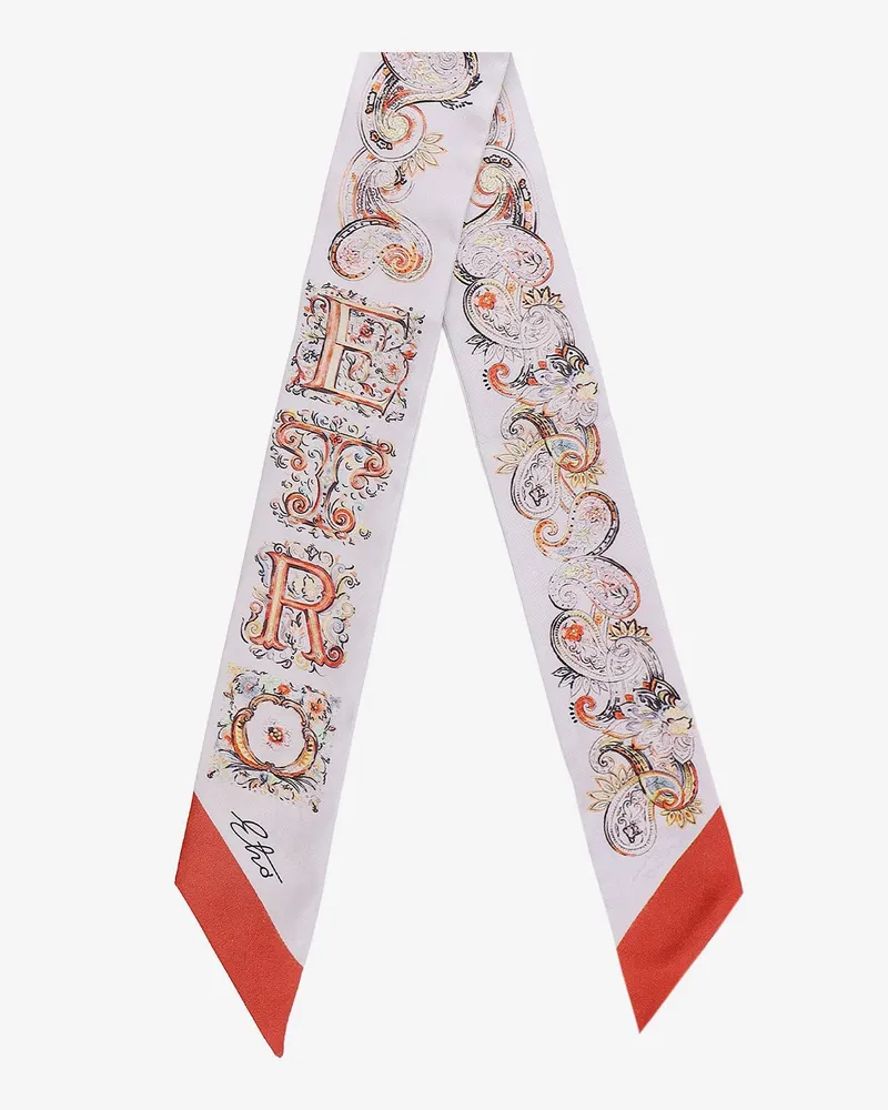 Etro Women's Silk Bandeau With Paisley Print Scarf Scarfs Multicolor