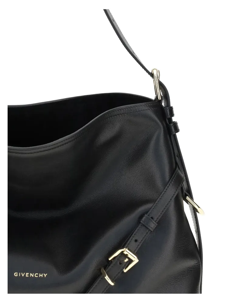 Givenchy Women's Shoulder Bag Voyou Black Calf Leather Handbags Hand Black