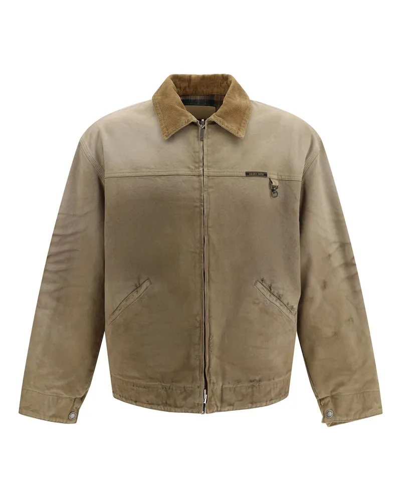 Golden Goose Reversible Cotton Workwear Jacket — Beige Beige
