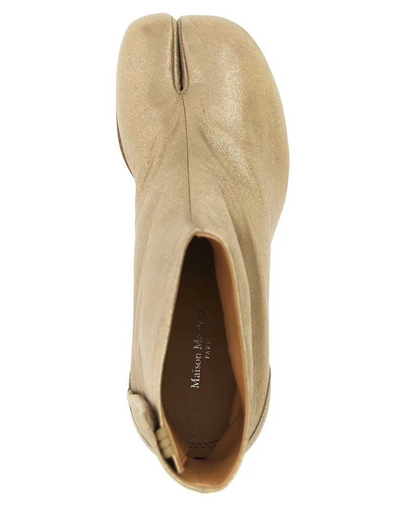 Maison Margiela Women's Gold Cashmere Ankle Boots Gold