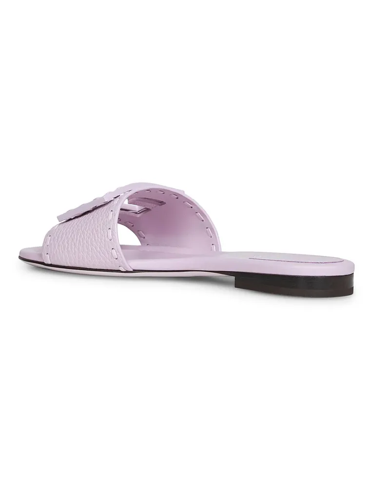 Fendi Baguette Slide Sandal — Purple 
