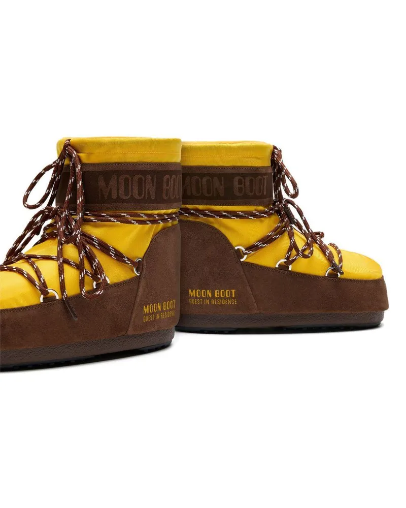 Moon Boot Women's X Guest Residence Icon Low Yellow Suede Yellow