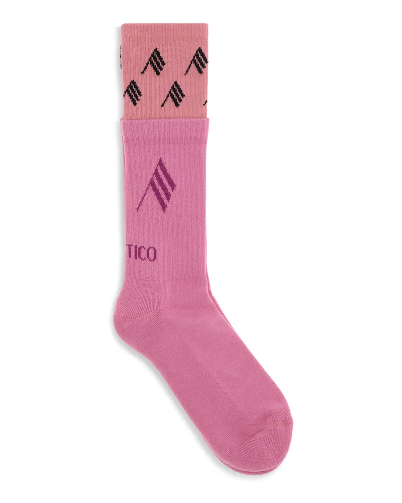 ATTICO Women's Logo Cotton Socks Pink Pink