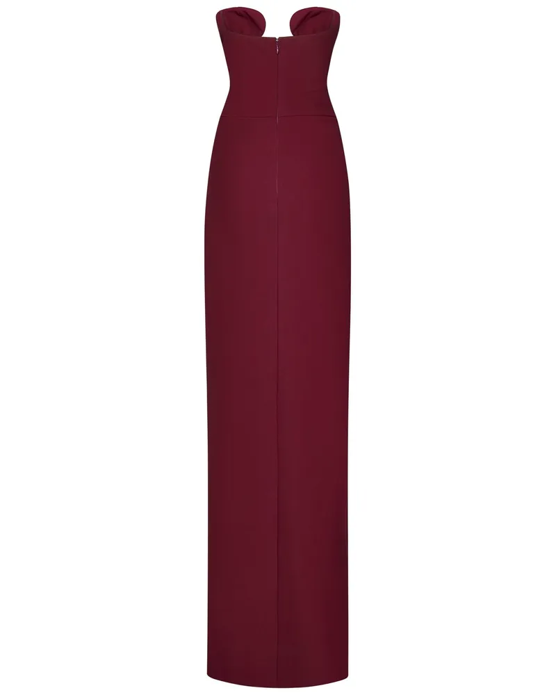 Nensi Dojaka Women's Long Dress Burgundy Viscose Burgundy