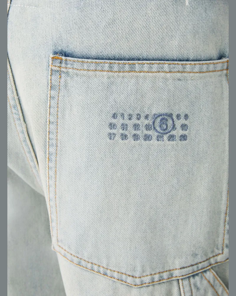 Maison Margiela Cargo Pocket Jeans — Light Blue Light