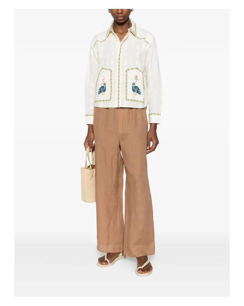 Baserange Stoa Trousers — Brown Brown