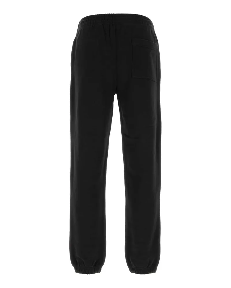 Burberry Men's Black Cotton Joggers Exterior: Pantaloni Trousers Black