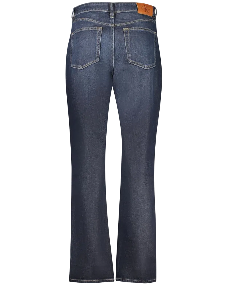 Calvin Klein High-Rise Straight-Leg Jeans — Blue Blue