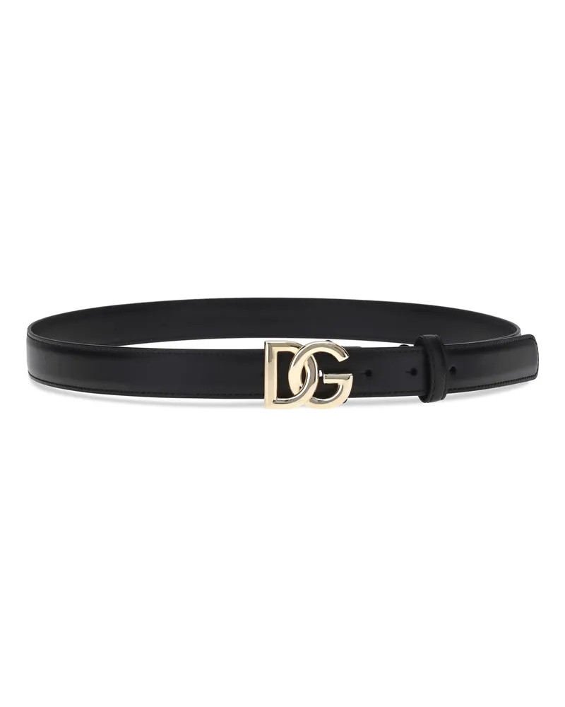 Dolce & Gabbana Women's Leather Belt Nero Calf Bos Taurus E Braces Black