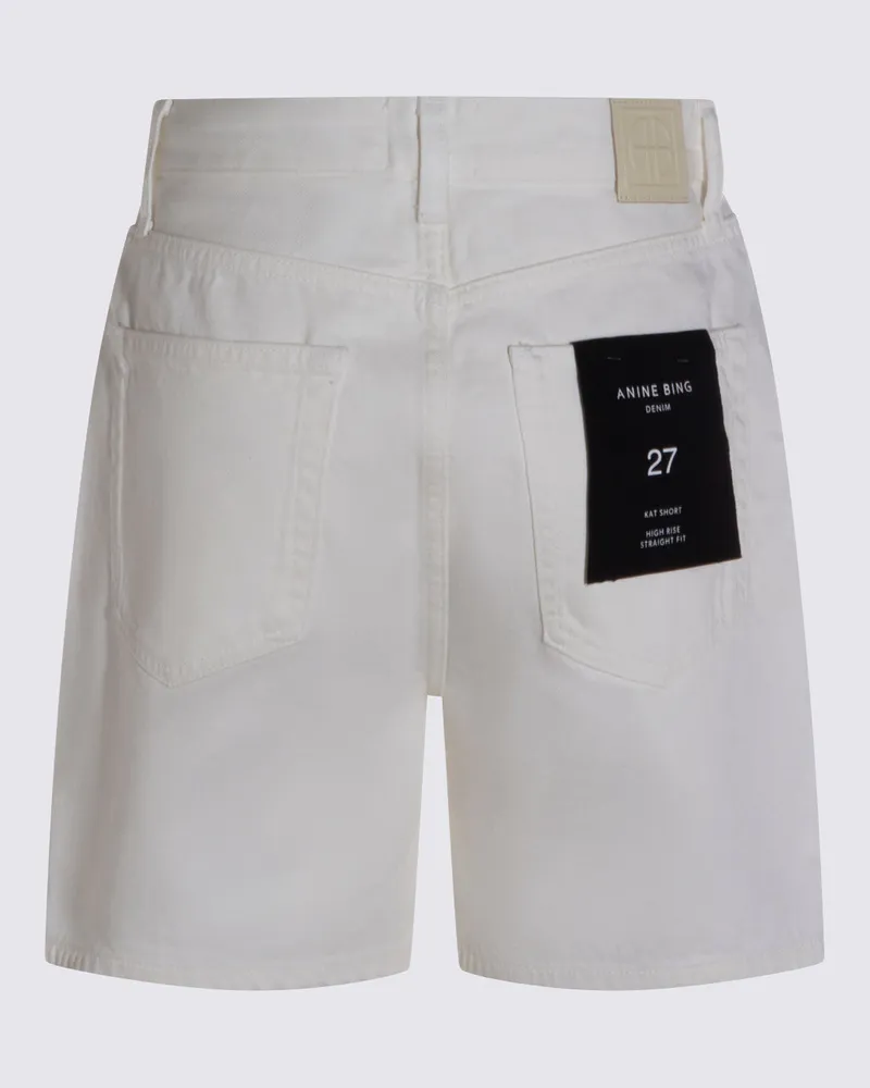 Anine Bing Women's Shorts Ecru Ecru