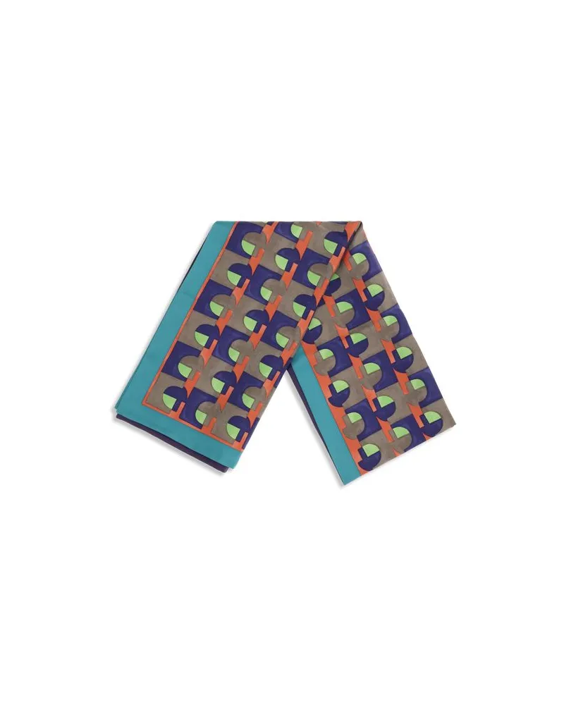 Miu Miu Women's Multicolor Silk Scarf Multicolor