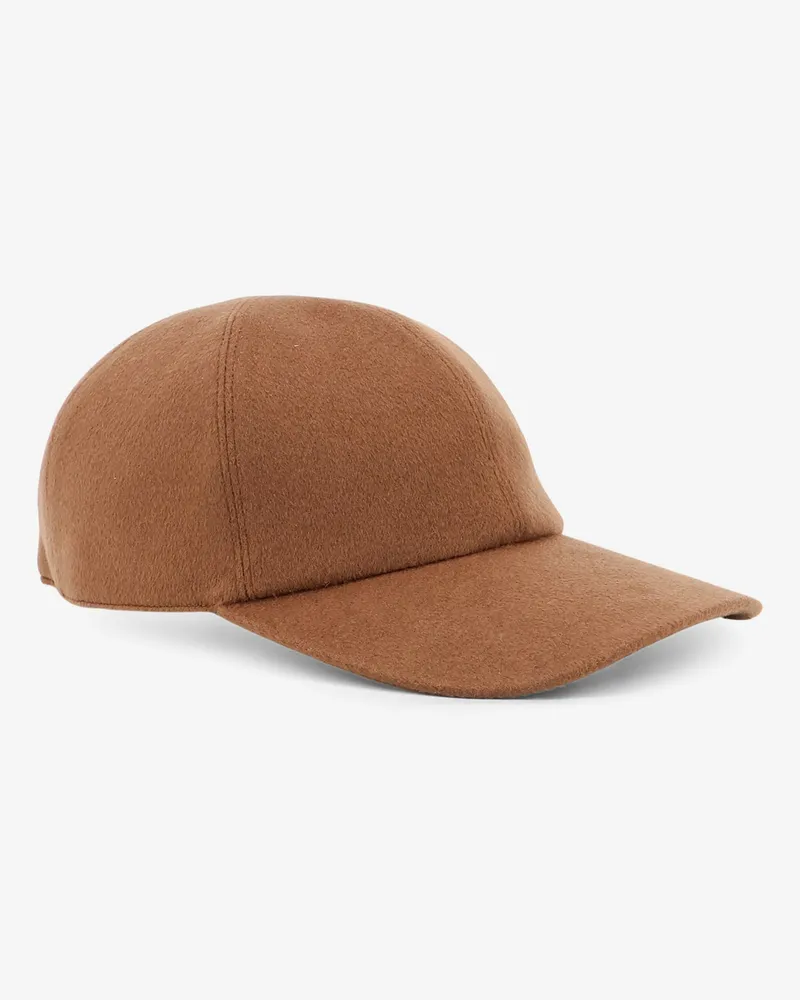 Loro Piana Men's Hat Ivy Cashmere Brown Brown