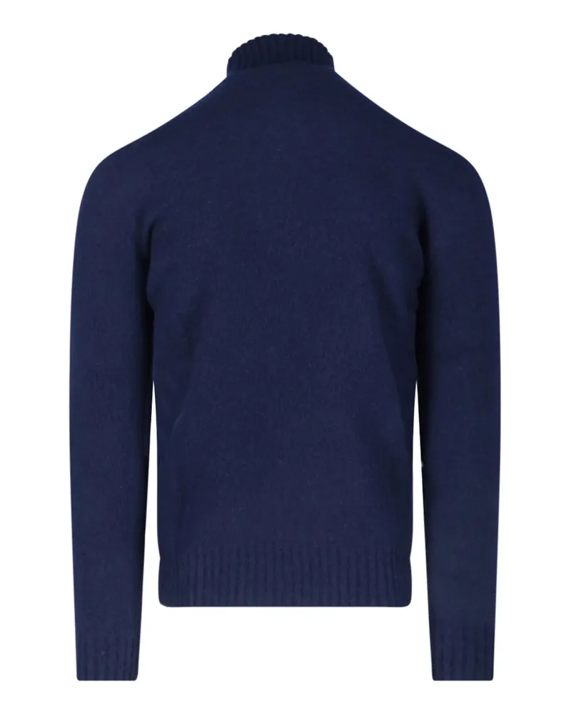 Drumohr  Men's Sweaters Blue Lambswool Navy