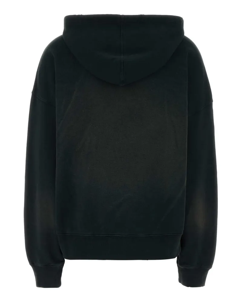 Golden Goose Bleachedwashedblack Exterior: Cotton Felpe Sweater Black