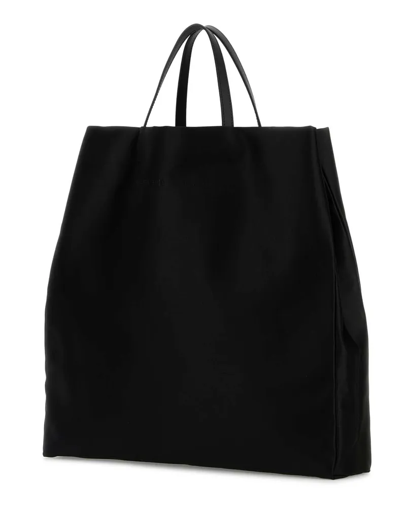 Carven Jeanne Fabric Tote Bag — Black Black